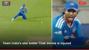Team India's star batter Tilak Verma is injured