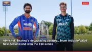 Abhishek Sharma's devastating century.. Team India defeated New Zealand and won the T20 series