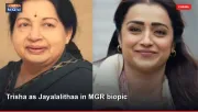 Trisha as Jayalalithaa in MGR biopic