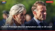 French President Macron defamation case in US court