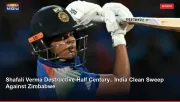 Shafali Verma Destructive Half Century.. India Clean Sweep Against Zimbabwe