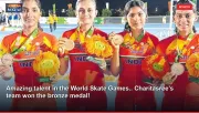 Amazing talent in the World Skate Games.. Charitasree's team won the bronze medal!