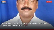 All eligible graduates should be registered as MLC voters: Former JPTC Sidrala Srinivas