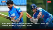 Under-19 Asia Cup team announcement... Rahul Dravid and Virender Sehwag's sons have a place!