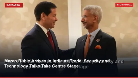 Marco Rubio Arrives in India as Trade, Security and Technology Talks Take Centre Stage