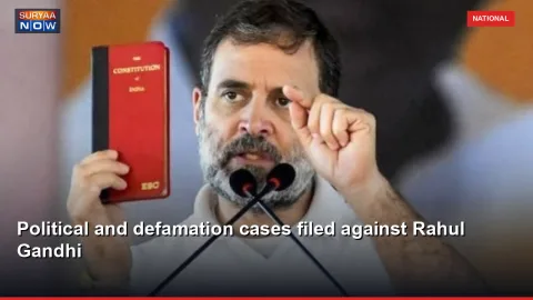 Political and defamation cases filed against Rahul Gandhi