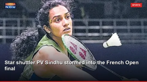 Star shuttler PV Sindhu stormed into the French Open final