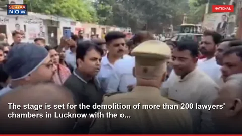 The stage is set for the demolition of more than 200 lawyers' chambers in Lucknow with the o...