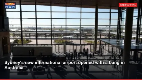 Sydney's new international airport opened with a bang in Australia