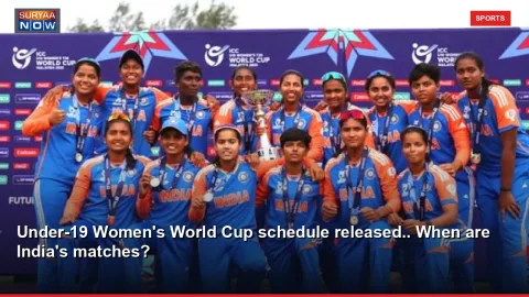 Under-19 Women's World Cup schedule released.. When are India's matches?