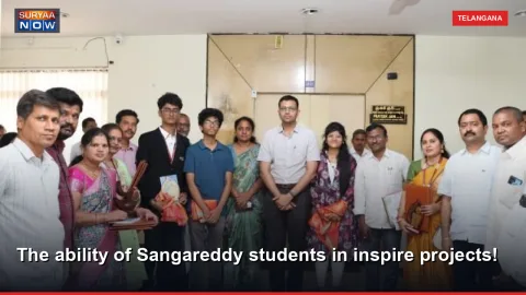 The ability of Sangareddy students in inspire projects!