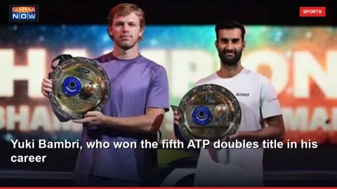 Yuki Bambri, who won the fifth ATP doubles title in his career