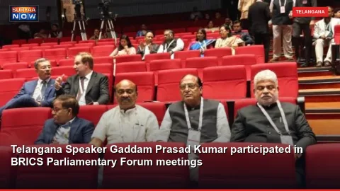 Telangana Speaker Gaddam Prasad Kumar participated in BRICS Parliamentary Forum meetings