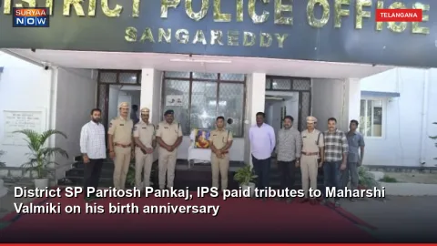 District SP Paritosh Pankaj, IPS paid tributes to Maharshi Valmiki on his birth anniversary