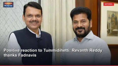 Positive reaction to Tummidihetti: Revanth Reddy thanks Fadnavis