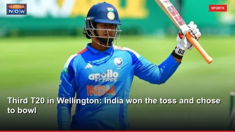 Third T20 in Wellington: India won the toss and chose to bowl