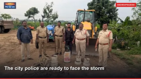 The city police are ready to face the storm