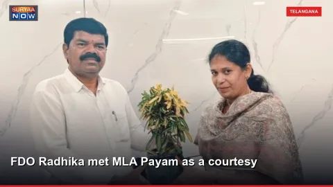 FDO Radhika met MLA Payam as a courtesy