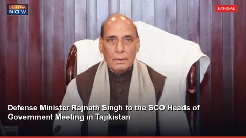 Defense Minister Rajnath Singh to the SCO Heads of Government Meeting in Tajikistan
