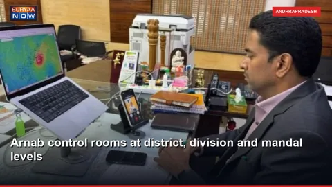 Arnab control rooms at district, division and mandal levels