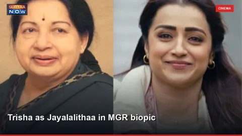 Trisha as Jayalalithaa in MGR biopic