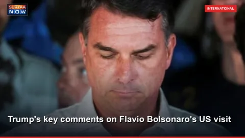 Trump's key comments on Flavio Bolsonaro's US visit