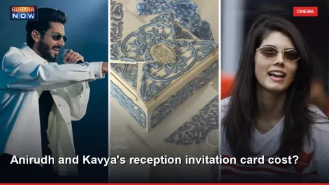 Anirudh and Kavya's reception invitation card cost?