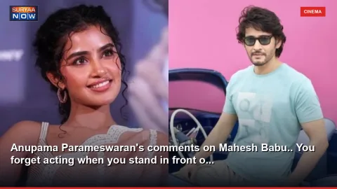 Anupama Parameswaran's comments on Mahesh Babu.. You forget acting when you stand in front o...