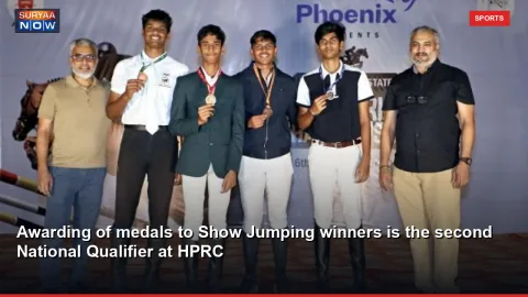 Awarding of medals to Show Jumping winners is the second National Qualifier at HPRC