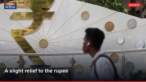 A slight relief to the rupee