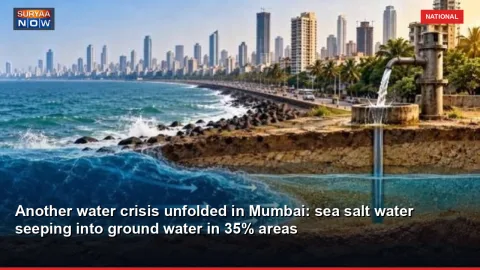 Another water crisis unfolded in Mumbai: sea salt water seeping into ground water in 35% areas