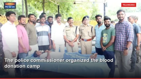 The police commissioner organized the blood donation camp