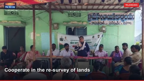 Cooperate in the re-survey of lands