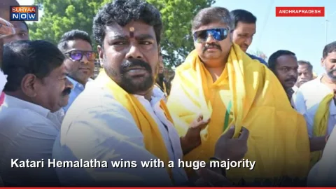 Katari Hemalatha wins with a huge majority