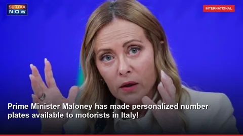 Prime Minister Maloney has made personalized number plates available to motorists in Italy!