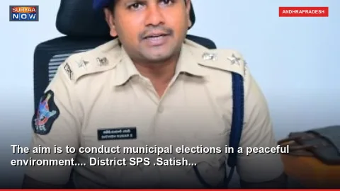The aim is to conduct municipal elections in a peaceful environment.... District SPS .Satish...