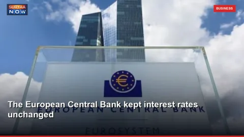 The European Central Bank kept interest rates unchanged