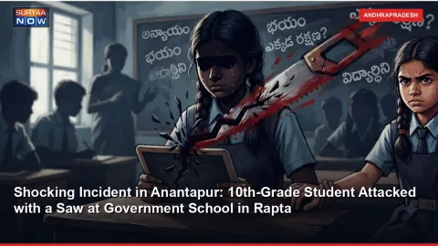 Shocking Incident in Anantapur: 10th-Grade Student Attacked with a Saw at Govt School in Raptadu,